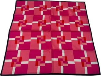 Celine Pre-owned Vintage Silk Canvas Scarf - - Pre-owned - Donna - Rosa - ONE SIZE