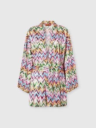 Missoni Cover-up In Stretch Viscose With Lace And Zigzag Motif in Multicoloured at Nordstrom, Size X-Small