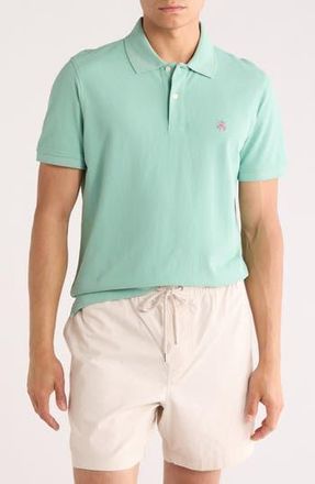 Brooks Brothers Slim Fit Solid Cotton Piqu&eacute; Polo in Green at Nordstrom Rack, Size Xx-Large