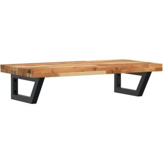 vidaXL Estante De Lavabo De Pared Acero Y Madera Maciza De Acacia Vidaxl