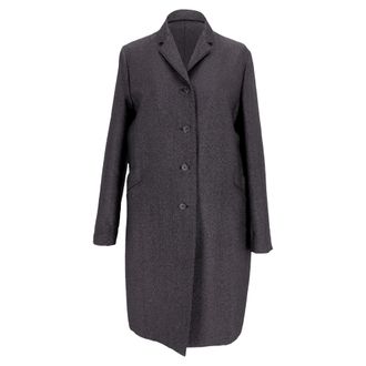 Jil Sander Long Coat in Grey Acetate