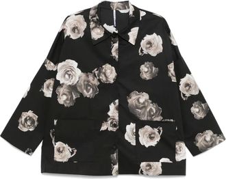 Liviana Conti Camicia a fiori - Nero