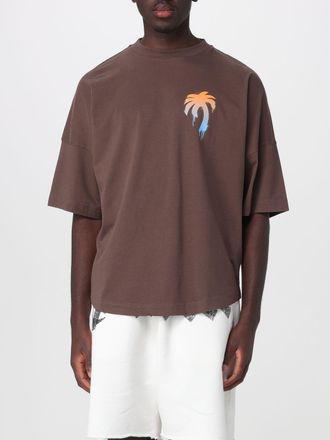 Palm Angels T-shirt girocollo in cotone con logo