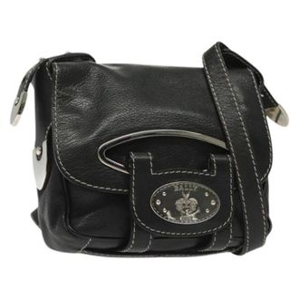 Bally Tweedehands leren schoudertassen - Dames - Pre-owned - Zwart - Maat: ONE Size Leer