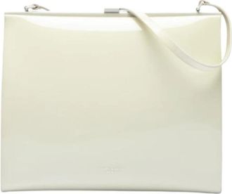 Saint Laurent Pre-owned PVC Schoudertas - Dames - Vintage Clutch - Wit - ONE Size - Leer - Vintage