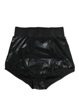 Dolce & Gabbana Black High Waisted Slip Girdle Panty Womens Underwear