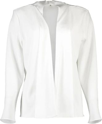 Peter Cohen open-front long-sleeve cardigan - White