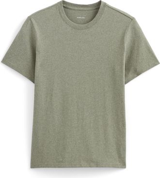 Everlane Everlane Mens The Premium-Weight Crew | Uniform, Heather Sage Green, Large