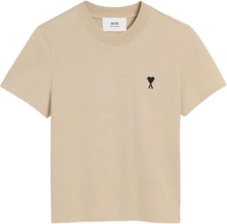 Ami Tops, Dames, Beige, M, Crop Top Tee