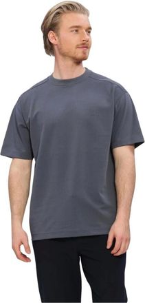 Genti Tops, Heren, Grijs, S, Katoen, T-Shirt SS 1227