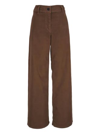 Nili Lotan Megan pocket trousers - women - Cotton/Polyester/Spandex/Elastane - 10 - Brown