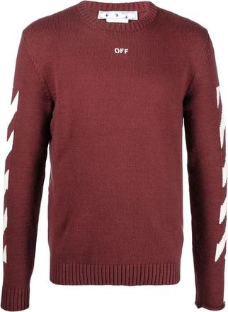 Off-white Arrow Knit Crew Neck Jumpe OMHE023F22KNI0012801