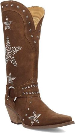 Dingo Lucky Stars Knee High Western Boot in Brown at Nordstrom, Size 9.5