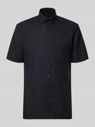 Olymp Regular Fit Freizeithemd mit Kentkragen in Black, Gr&ouml;&szlig;e 39