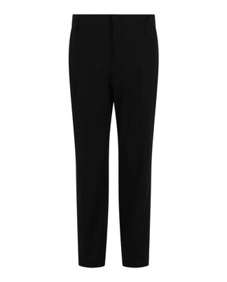 Ferragamo Mens Twill Trousers In Black