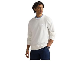 Polo Ralph Lauren French Terry Sweatshirt Mens Sweatshirt White : 2XL, Cotton/Polyester