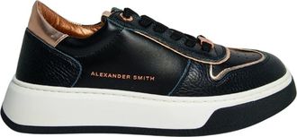 Alexander Smith Harrow Sneaker - Dames - Sneakers - Zwart - 37 EU - Leer - Schoenen