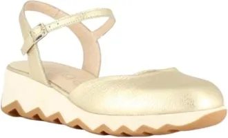 Wonders Schoenen, Dames, Geel, 38 EU, Leer, C-7623 Wedge