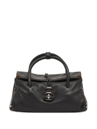 Zanellato studded top-handle shoulder bag - women - Fabric - One Size - Black