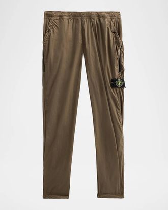 Stone Island Men & apos;s Stretch-Nylon Tapered Pants