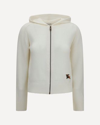 Burberry Wool Hooded Cardigan Female L
