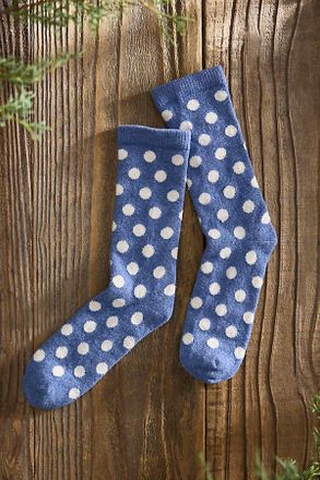 Terrain Polka Dot Cozy Crew Socks