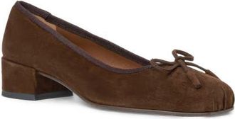 Aquatalia Camalfi Water Resistant Suede Pump in Ash Brown Suede at Nordstrom, Size 10.5