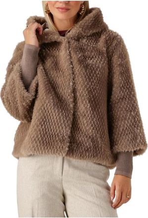 Simple Jassen, Dames, Bruin, S, Polyester, Dames Jassen Wv-ita-ffur-25-3
