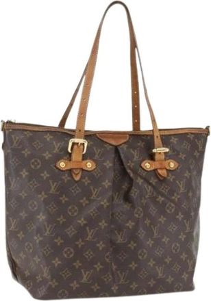Louis Vuitton Pre-owned Tote Bags, female, Brown, Size: ONE SIZE Pre-owned Canvas Tote Bag