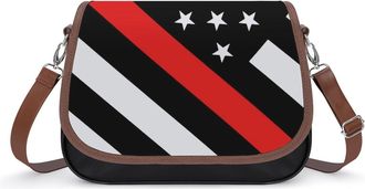 Generic Firefighter Flag Fashion Womens Crossbody Bags Novelty Handbag Shoulder Bag Purse