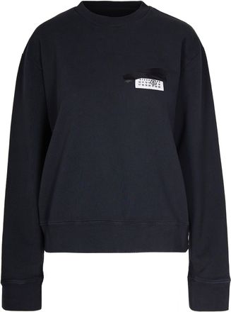 Maison Margiela Washed Black Numeric Signature Sweatshirt