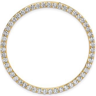 Diamond2Deal 14k Gold Lab Grown Diamond Pendant (3ct, VS, G-H)