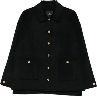 Anine Bing Luca Jacket - Dames - Zomerjassen - Zwart - 2XS - Wol - Jassen