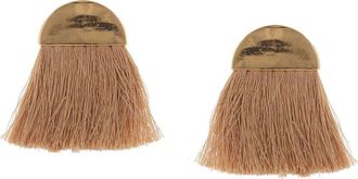 Olivia Welles Sabina Thread Stud Earrings in Gold /Taupe at Nordstrom Rack