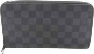 Louis Vuitton Pre-owned Wallets, male, Black, Size: ONE SIZE Pre-owned Damier Graphite Long Wallet