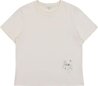 J.W.Anderson T-shirt met grafische print - Beige