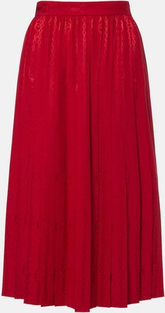 Gucci Interlocking G silk jacquard midi skirt