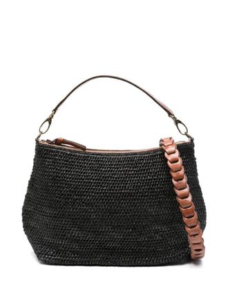 Ibeliv Mihaja raffia tote bag - Black
