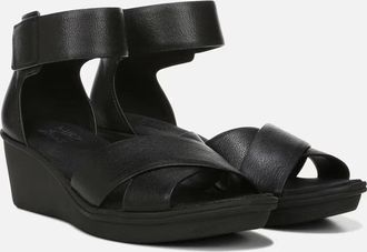 Naturalizer Riviera H5170L2 Sandals Womens Black Leather Wedge Heel ZOGG1957
