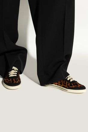 Dolce & Gabbana Sports Shoes With Animal Motif, Womens, Black