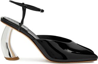 A.W.A.K.E. Giustine patent sandals - Zwart