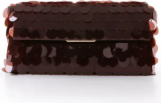 Badgley Mischka Kit Payette Sequin Envelope Clutch in Brown at Nordstrom, Size Small