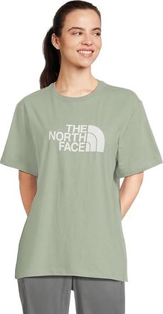 The North Face Short Sleeve Core Half Dome T-Shirts Womens Short Sleeve Pullover Slate Moss/Tnf White : 2XL, Cotton
