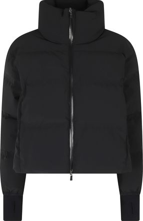 Herno Black High Neck Double-Slider Zip Polyamide Jacket