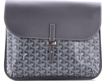 Goyard Coursier Messenger Bag Coated Canvas and Leather