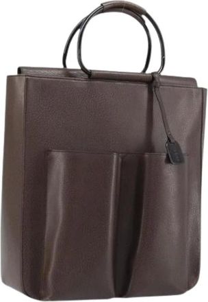 Gucci Pre-owned Handbags, female, Brown, Size: ONE SIZE Pre-owned Vintage Hand Bag