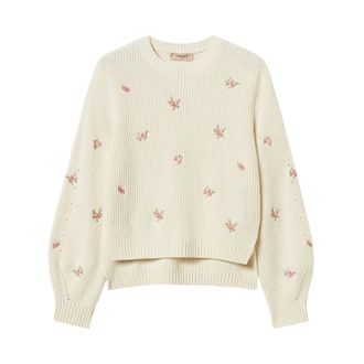 Twinset Round-neck Knitwear - Knitwear - Mujer - Blanco - XS