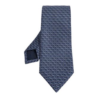 Ferragamo Heren, Accessoires, Blauw, Maat: ONE Size Zijde