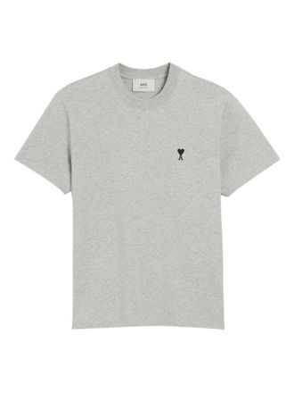 Ami Light Grey Cotton T-shirt