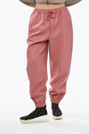 Stella McCartney Joggers in Pelle Vegan con Elastico in Vita Stella McCartney